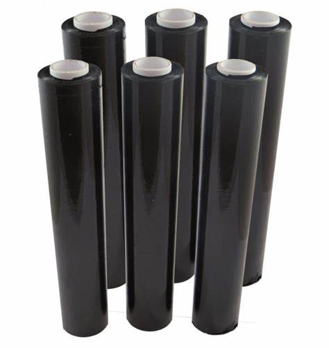 BLACK STRETCH WRAP | 250MTR | 6 ROLLS PER BOX | 25MU PALLET STRETCH FILM